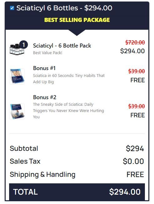 Sciaticyl 6 Bottles Sciaticyl 6 Bottles