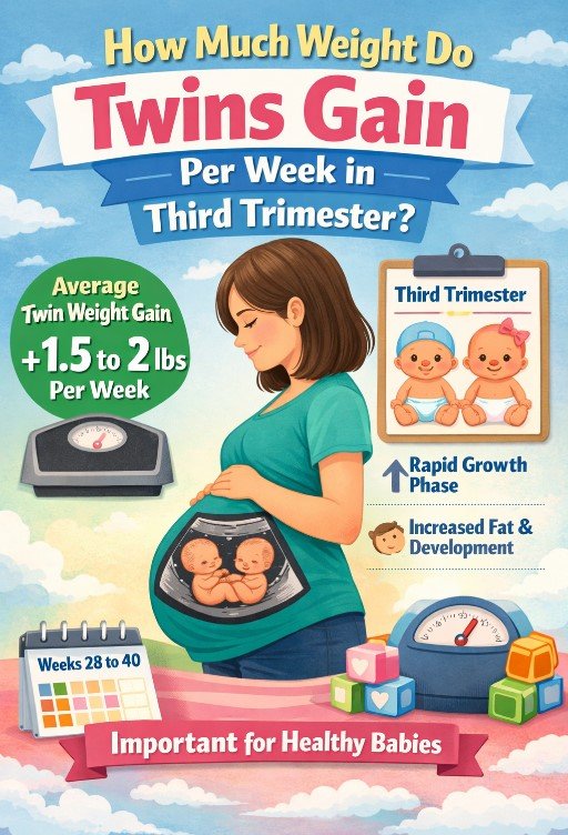 How much weight do twins gain per week in third trimester How much weight do twins gain per week in third trimester