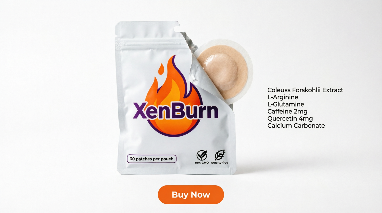XenBurn patches showing packaging
