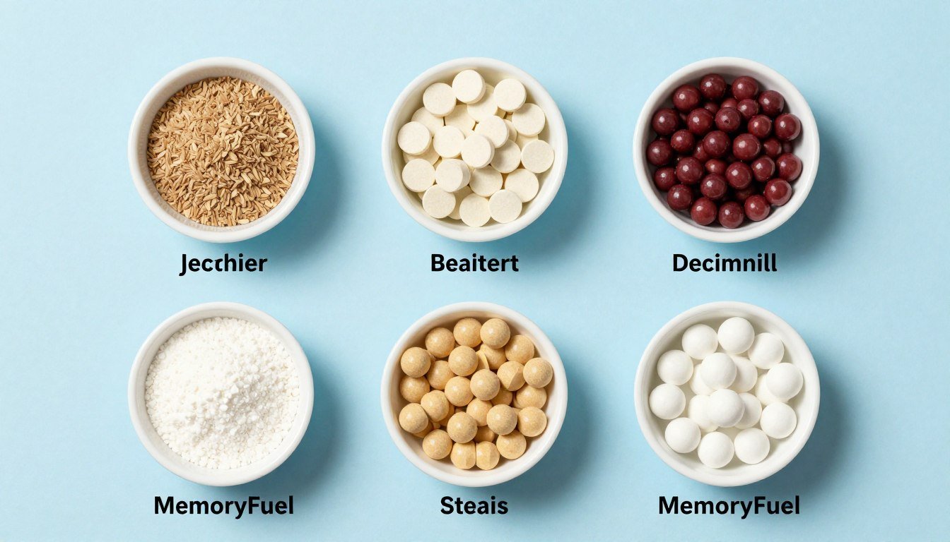 MemoryFuel brain supplement ingredients displayed individually
