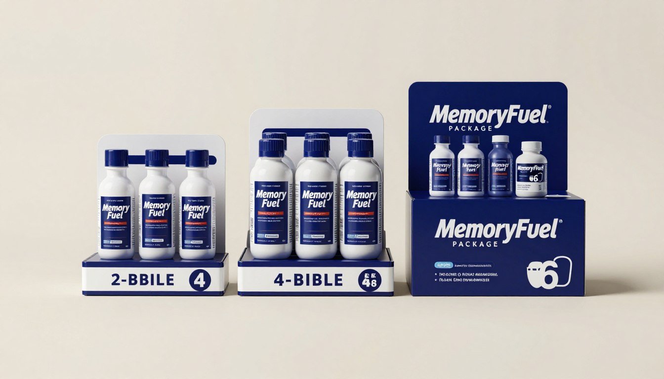 MemoryFuel brain supplement package options