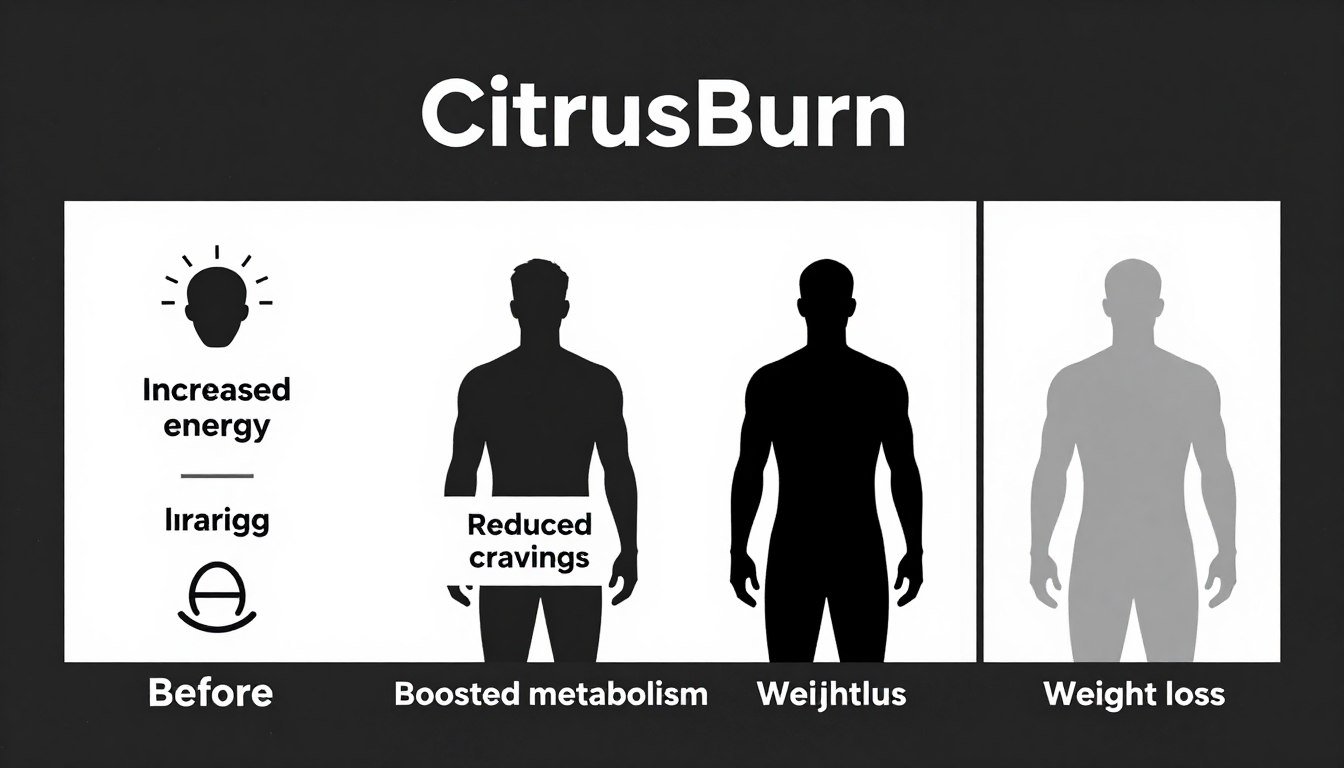 Visual representation of the key benefits experienced by CitrusBurn users Visual representation of the key benefits experienced by CitrusBurn users