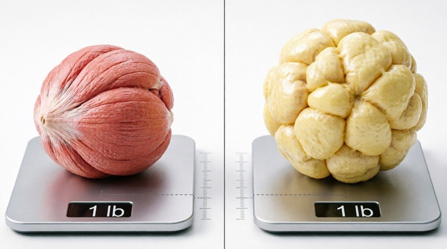 A Pound of Muscle Versus a Pound of Fat A Pound of Muscle Versus a Pound of Fat