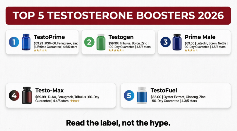 Best Natural Testosterone Boosters 2026