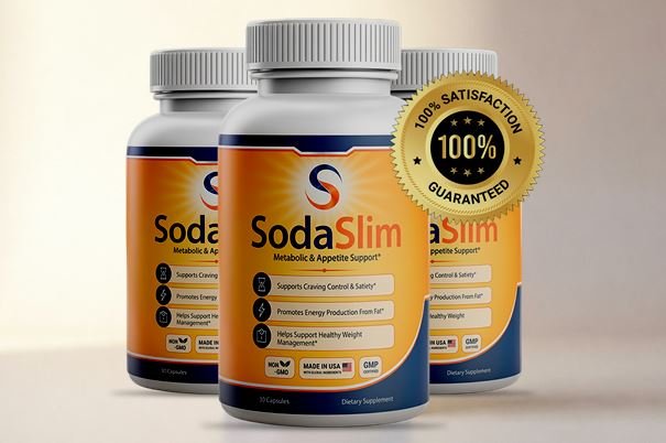 SodaSlim metabolic support supplement bottle for appetite control and weight management