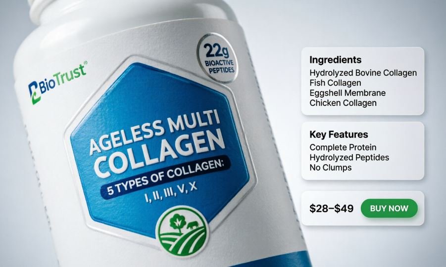 BioTrust Ageless Multi Collagen Benefits