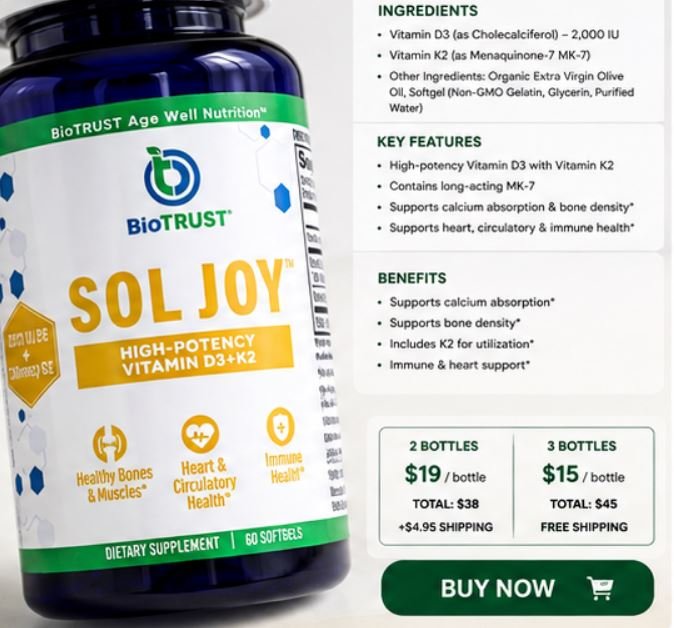BioTrust Sol Joy Bone and Immune Health