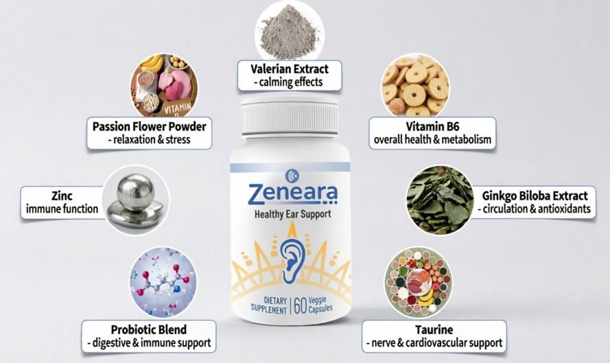 Zeneara for tinnitus Healthy Ear Support Ingredients